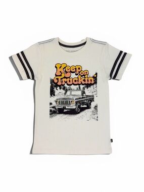 Keep On Truckin' Graphic Tee - Tiny Whales - Cream